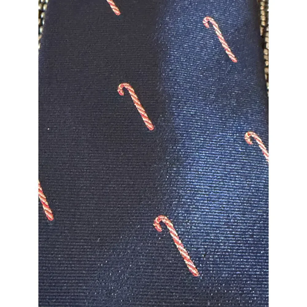 Holiday Necktie Bundle (3 Silk Ties – Santa & Candy Cane Prints)
